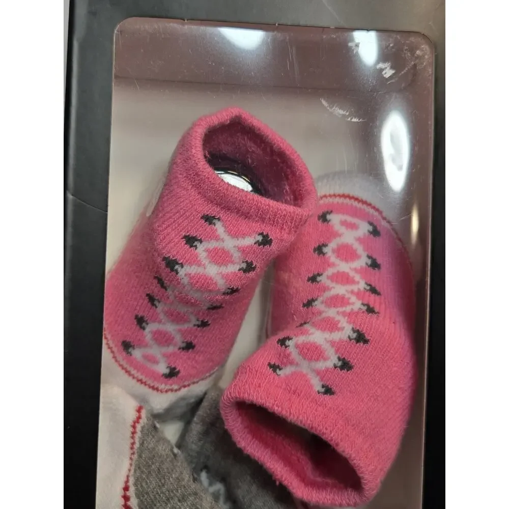 Converse Chuck Taylor All Star Infant Baby Booties Girls Pink Newborn 2 Pack